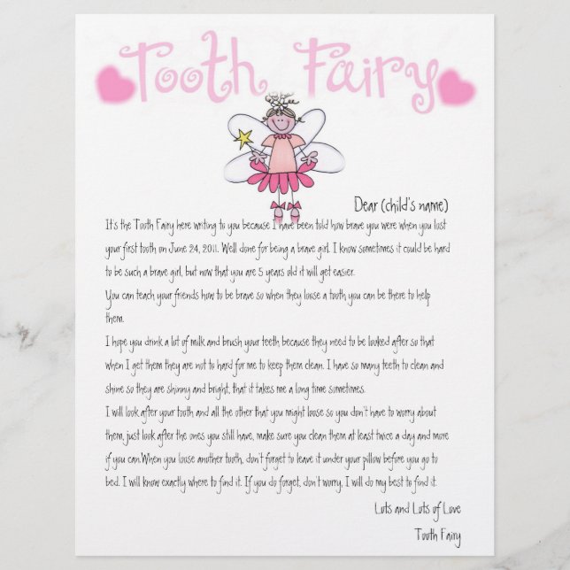 Personalise Tooth Fairy Magic (Front)