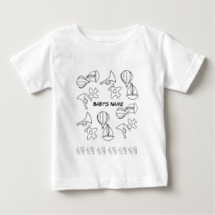 Personalise Toy Collection White           Baby T-Shirt