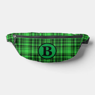 Personalise trendy Name Chequered Plaid Bum Bags