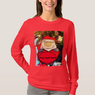 Personalise Ugly Sweatshirt Santa T-Shirt