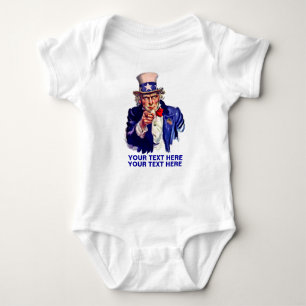 Personalise Uncle Sam Baby Bodysuit