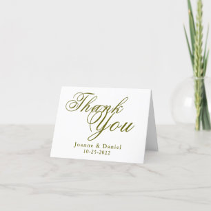 Personalise Unique Wedding Thank You Card