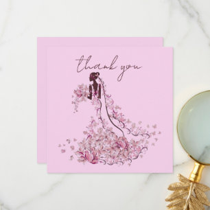 Personalise Upload Photo Bridal Shower Thank you Card
