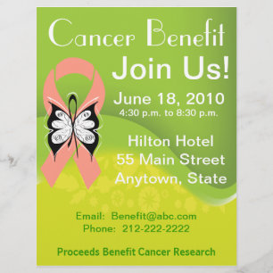 Personalise Uterine Cancer Fundraising Benefit Flyer