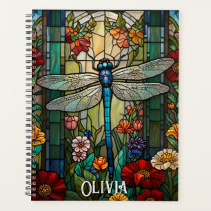 Personalise Vintage art nouveau boho dragonfly  Planner