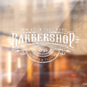 Personalise Vintage Barbershop Business Front