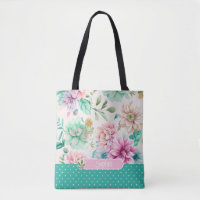 Personalise Watercolor Spring Floral Pastel Elegan