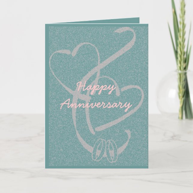 Personalise Wedding Anniversary Card (Front)