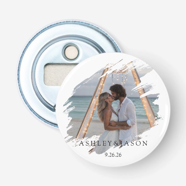 Personalise Wedding  Bottle Opener (Front)