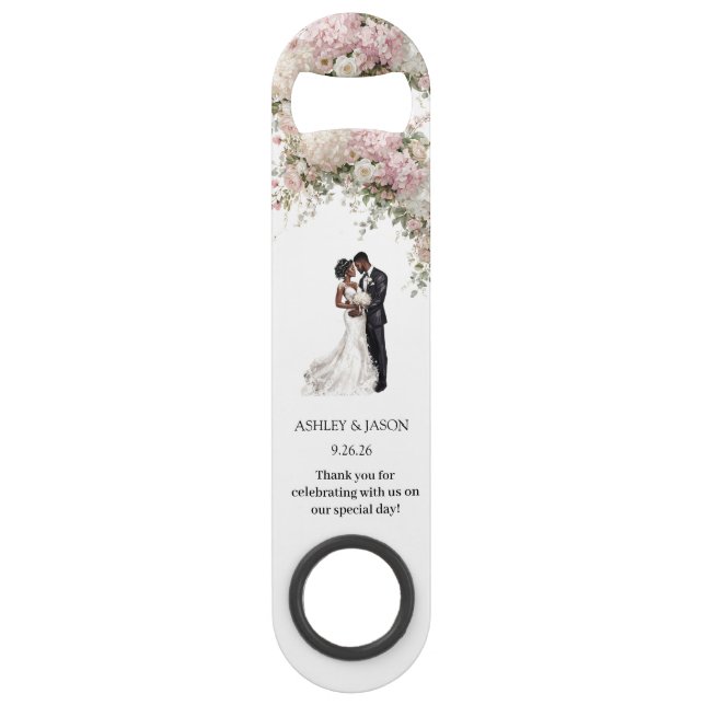 Personalise Wedding Favour Bottle Opener (Front)