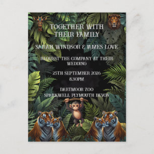 Personalise Wedding Zoo Invitation