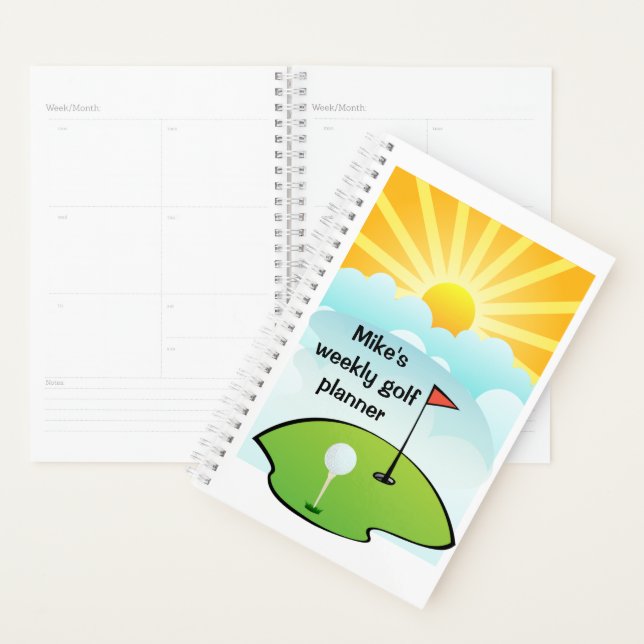 Personalise Weekly Golf Planner (Display)