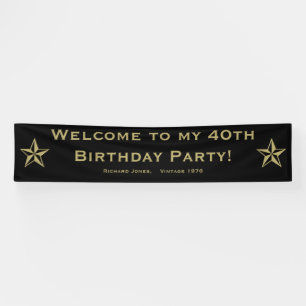 Personalise: Welcome to my 40th Birthday Party Banner