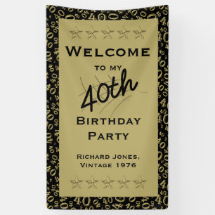 Personalise: Welcome to my 40th Birthday Party Banner
