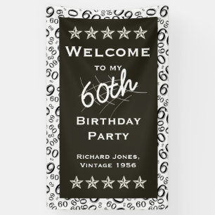 Personalise: Welcome to my 60th Birthday Party Banner