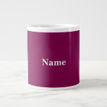 Personalise Wine  Large Coffee Mug<br><div class="desc">Style: Jumbo Some days, a regular size cup of joe just won’t do. When you need that extra jolt of caffeine, reach for your extra-large coffee mug from Zazzle. It will accommodate a full 20-ounce Venti pour. Perfect for soup, cereal, ice cream, or chilli too! This giant mug features a...</div>