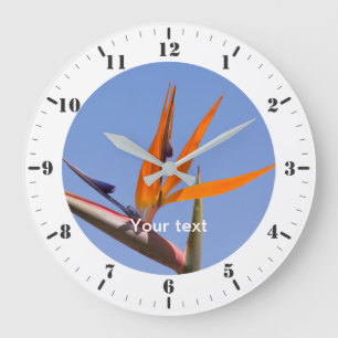 Personalise with hour markers and minute dials     large clock