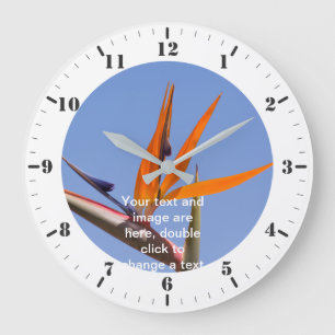 Personalise with hour markers and minute dials large clock