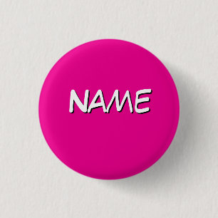 Personalise With Name 3 Cm Round Badge
