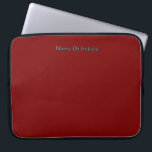 Personalise With Name Dk Red  Laptop Sleeve<br><div class="desc">Style: Neoprene Laptop Sleeve 15 inch Protect your laptop with a custom laptop sleeve. Made with 100% neoprene, these lightweight and water resistant sleeves look great with your photos, text, or designs. Great for travel or just day-to-day use, custom laptop sleeves come in three sizes to fit your device and...</div>