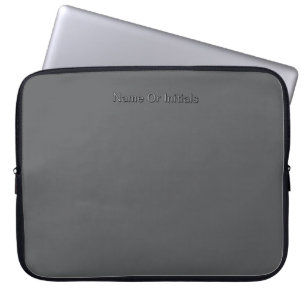 Personalise With Name Grey  Laptop Sleeve