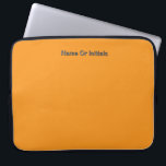 Personalise With Name Initials Orange      Laptop Sleeve<br><div class="desc">Style: Neoprene Laptop Sleeve 15 inch Protect your laptop with a custom laptop sleeve. Made with 100% neoprene, these lightweight and water resistant sleeves look great with your photos, text, or designs. Great for travel or just day-to-day use, custom laptop sleeves come in three sizes to fit your device and...</div>