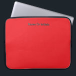 Personalise With Name Initials Red     Laptop Sleeve<br><div class="desc">Style: Neoprene Laptop Sleeve 15 inch Protect your laptop with a custom laptop sleeve. Made with 100% neoprene, these lightweight and water resistant sleeves look great with your photos, text, or designs. Great for travel or just day-to-day use, custom laptop sleeves come in three sizes to fit your device and...</div>