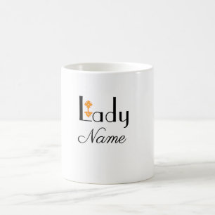 Personalise With Name LADY Gift Coffee Mug