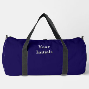 Personalise With Your Initials Dk Blue Duffle Bag