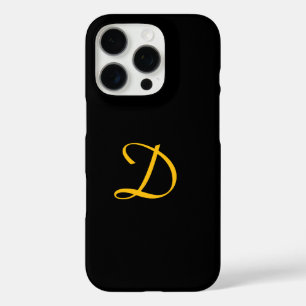 Personalise With Your Monogram Black  iPhone 16 Pro Case
