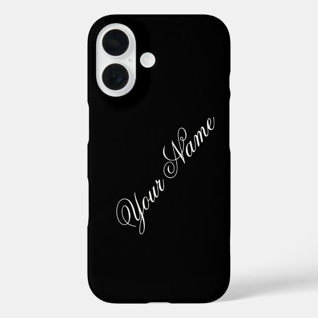 Personalise With Your Name Black  Case-Mate iPhone Case (Back)