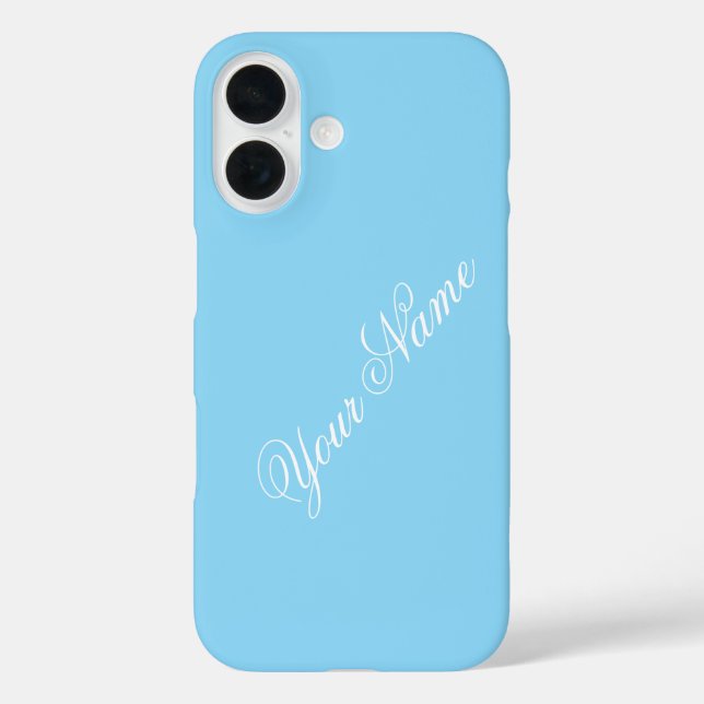 Personalise With Your Name Blue  Case-Mate iPhone Case (Back)