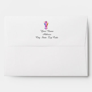 Personalise With Your Name Rainbow Floral  Envelope