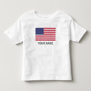Personalise with your name USA United States Toddler T-Shirt