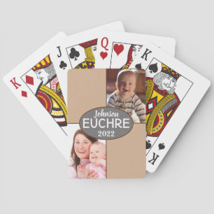 Personalise with Your Own Photo & Name & Date. Playing Cards