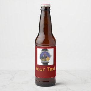 Personalise Wrist Watch Beer Bottle Label
