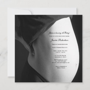 Personalise your Baby Bump, Custom Tummy Writting Invitation