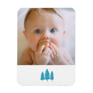 personalise your baby memorable photo magnet