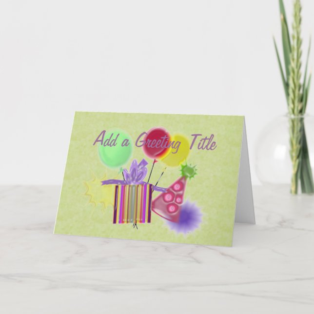 Personalise Your Birthday Card (Front)