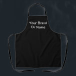 Personalise Your Brand Black  Apron<br><div class="desc">Size: All-Over Print Apron, Medium 26"x30" Whether you are cooking at home, hosting a summer BBQ, or creating arts & crafts- do so in style with our fully customisable aprons! Made of a top quality polyester, our fully sublimation designs will definitely make a great impression on your guests. Available in...</div>
