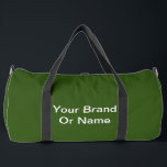 Personalise Your Brand Or Name Forest Green  Duffle Bag<br><div class="desc">Bag Type: Print Cut Sew Large Duffel Bag Lightweight and durable, our custom all over print duffel bags are essential for a busy life style. Perfect for the gym or a carry-on item on a flight- you’ll end up taking it everywhere! Customise your own duffle bag with your favourite designs,...</div>