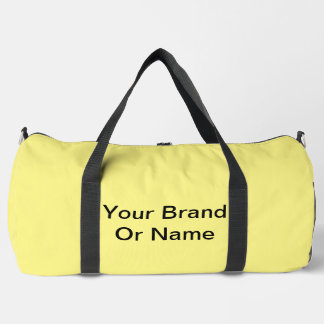 Personalise Your Brand Or Name Yellow Duffle Bag