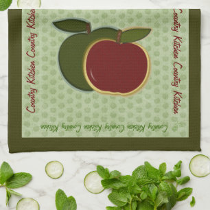 Personalise your Country Apples Tea Towel