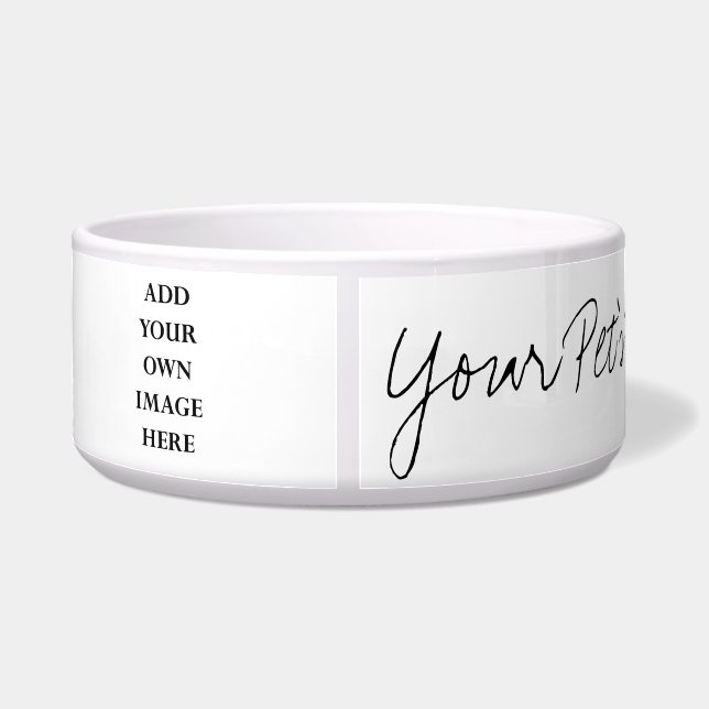 personalise your dog bowl with name & photo (Back)