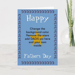 Personalise Your Fathers Day Card
