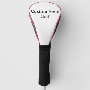 Personalise Your Golf Driver Cover Pink