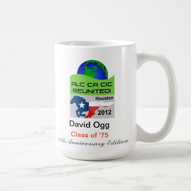 Personalise your Houston 2012 40th Anniversary Mug (Right)