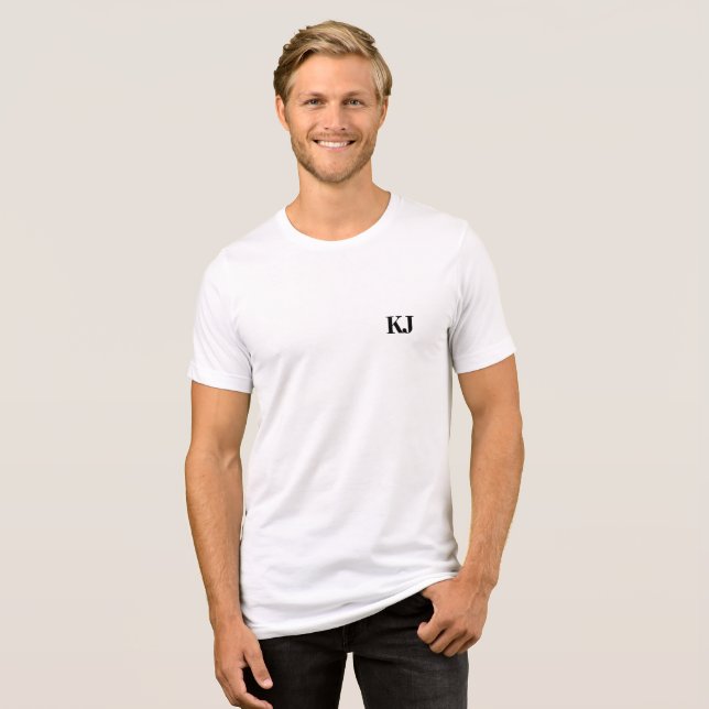 Personalise your initial  Tri-Blend shirt (Front Full)