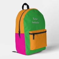 Personalise Your Initials Hot Pink Gold Green