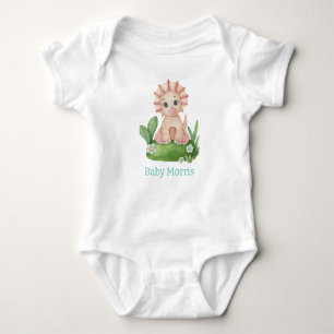 Personalise Your Little Dino's Style! Baby Bodysuit